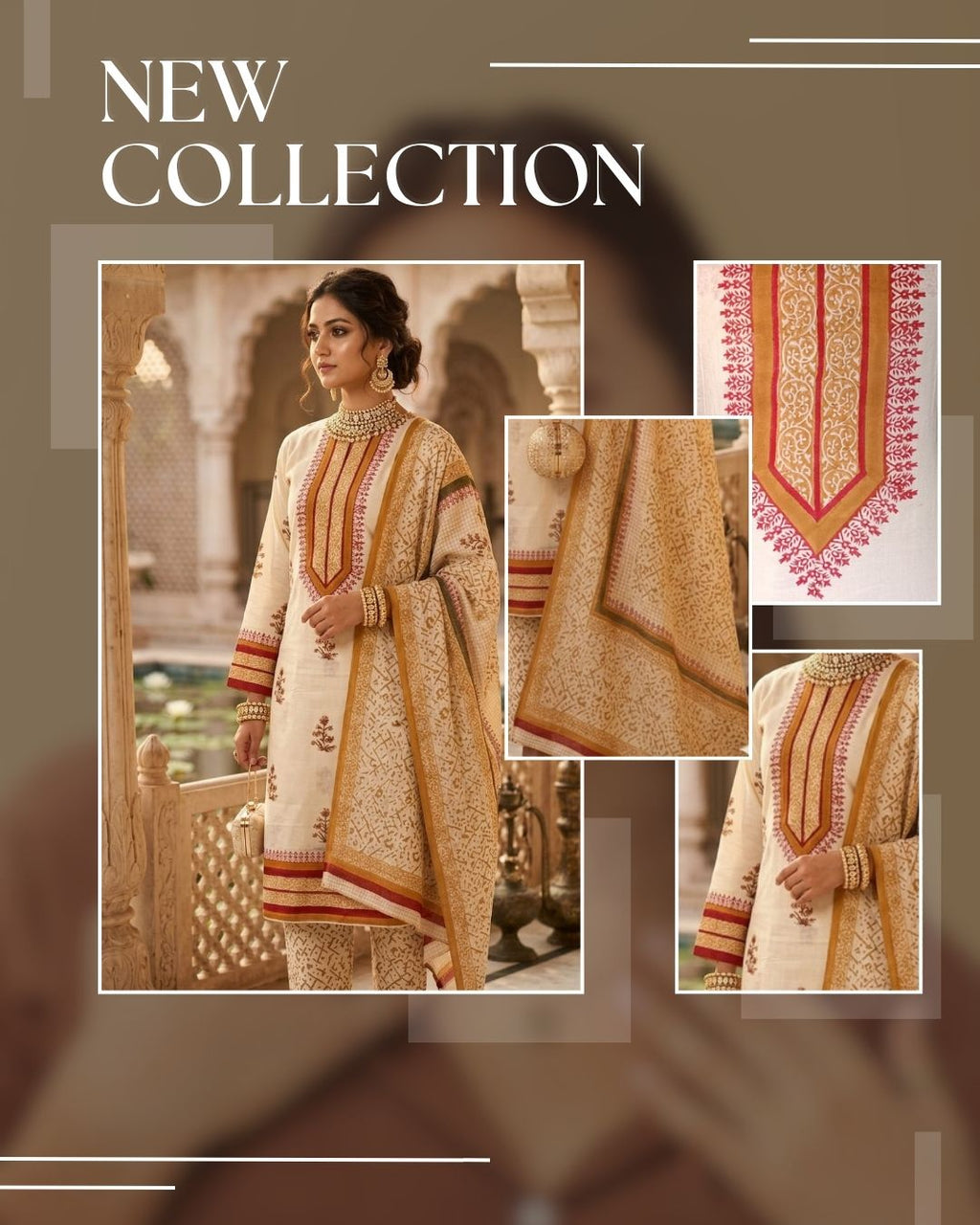 LVORI Printed Kurta Pant Dupatta Set for Women | Ethnic Festive Wear | Premium Designer Suit (Semi Stitched)